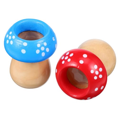 BESTonZON Lustige Pilz-kaleidoskope Für Kinder – Einzigartiges Design Stabiles Holzmaterial Ideal Zum Spielen Für Kinder von BESTonZON