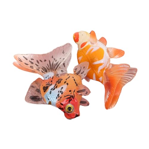 BESTonZON 2 STK. Simuliertes Fischspielzeug Aquarium gefälschter Fisch für interaktives Fisch Dekorationen Badespielzeug für Fische PVC BESTonZON 2 STK. Simuliertes Fischspielzeug Aquarium gefälschter Fisch für interaktives Fisch Dekorationen Badespielzeug für Fische PVC von BESTonZON