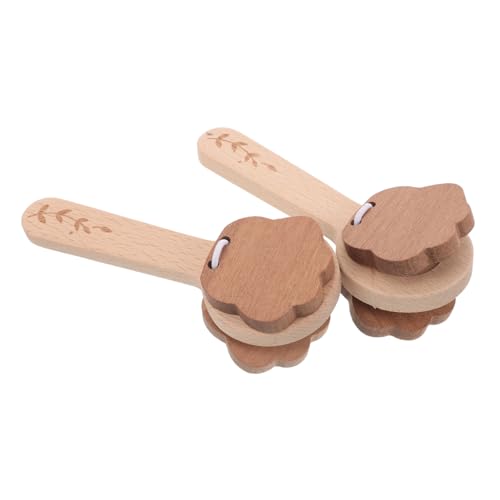 BESTonZON 2 STK. Teiliges Holzklapper Pfotenform Robustes Rhythmische Handklapper für Kleinkinder Fördert Koordination und Musikalische Entwicklung zu Hause Schule und Party BESTonZON 2 STK. Teiliges Holzklapper Pfotenform Robustes Rhythmische Handklapper für Kleinkinder Fördert Koordination und Musikalische Entwicklung zu Hause Schule und Party von BESTonZON