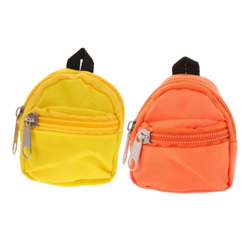 BESTonZON 2 STÜCK Miniatur Puppenrucksack Detaillierte Mini Dollhouse Accessoires Tragbar und Vielseitig für Puppen Spiel und Dekoration Farbiges Orange und Gelb Kindgerechtes Design BESTonZON 2 STÜCK Miniatur Puppenrucksack Detaillierte Mini Dollhouse Accessoires Tragbar und Vielseitig für Puppen Spiel und Dekoration Farbiges Orange und Gelb Kindgerechtes Design von BESTonZON