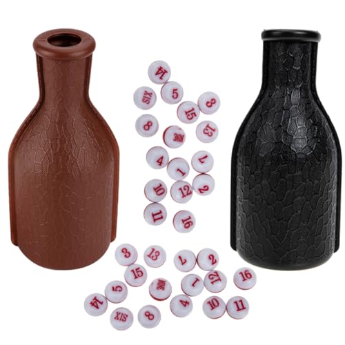 BESTonZON 2sätze Snooker-wurfbecher Für Billard Plastik-dice-Bottle Spielzeug Pool-Flaschen-Set Für Kreative Billiardspiele Mit Freunden Und Familie von BESTonZON