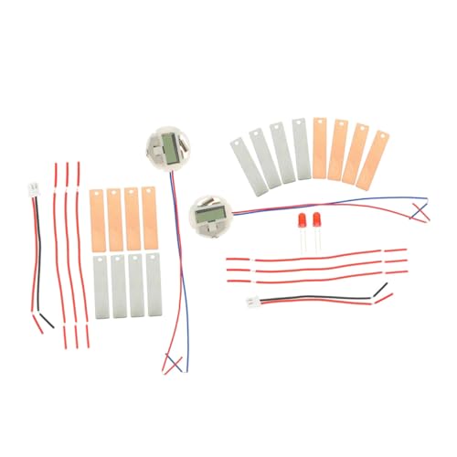 BESTonZON 2 Sätze DIY Fruchtbatterie Experimentier Kit für Schüler Wissenschaftliches Batterie Bastelset mit Kupfer Elektroden für Kartoffeluhr Elektrizitätsunterricht Kreatives von BESTonZON