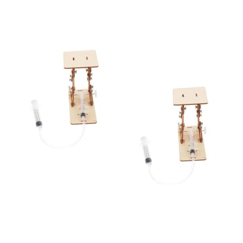 BESTonZON 2 Sätze DIY Holz Hydraulik Hebebühne Bausatz Wissenschaftsspielzeug Umweltfreundlich Sicher Fördert Neugier und Geeignet für Ab Jahren zum Experimentieren und Lernen von BESTonZON
