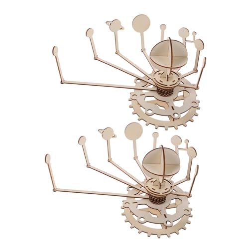 BESTonZON 2 Sätze DIY Solar System Modell Kit Holz Planeten Puzzle Lernspielzeug für Stem Bildungsset für Schulprojekte und Wohnraumdeko mit Realistischen Planeten BESTonZON 2 Sätze DIY Solar System Modell Kit Holz Planeten Puzzle Lernspielzeug für Stem Bildungsset für Schulprojekte und Wohnraumdeko mit Realistischen Planeten von BESTonZON