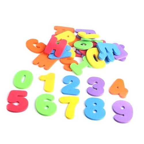 BESTonZON 2 Sätze Englische Namensbuchstaben Zahlenspielzeug Lernspielzeug Für Badespielzeug Für Babys von BESTonZON