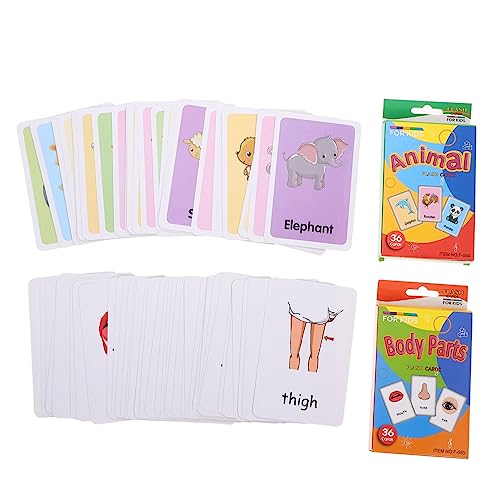 BESTonZON Karten Zur Früherziehung Lernkarten Für Babys Lernspielzeug Für Kleinkinder Und Vorschulkinder 2 Sets Sichere Sensorische Spiele Entwicklung des Sehvermögens von BESTonZON