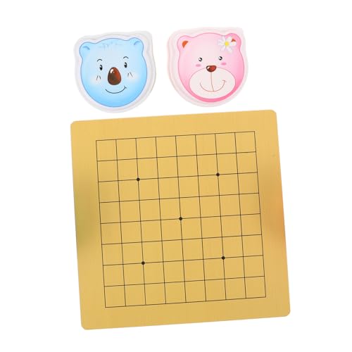 BESTonZON 2 Sätze Go Spiel mit Doppelseitigem Holzspielbrett und Niedlicher Schalenform Tragbares Chinesisches Brettspiel für Kognitive und Spielerisches Lernen von BESTonZON
