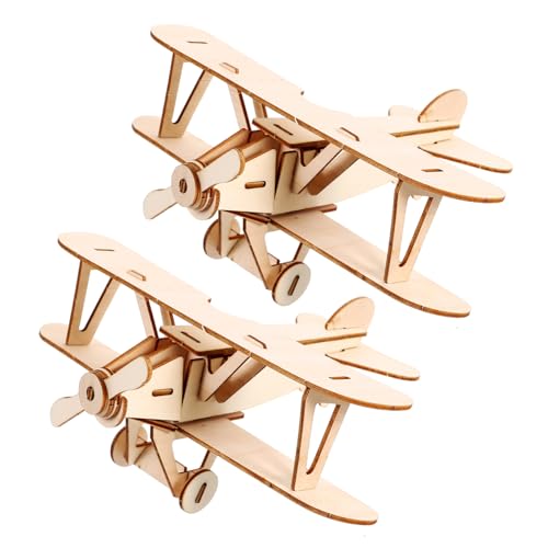 BESTonZON 2 Sätze Holz Flugzeug Puzzle DIY Modellbau Kits für Pädagogisches Holzspielzeug Teiliges Dekorativ Langlebig für Zuhause und Büro BESTonZON 2 Sätze Holz Flugzeug Puzzle DIY Modellbau Kits für Pädagogisches Holzspielzeug Teiliges Dekorativ Langlebig für Zuhause und Büro von BESTonZON