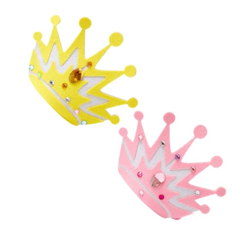 BESTonZON Party-kronenhut-set Für Jungen Und Mädchen 2 Sets Geburtstagskronen Für Jungen Und Mädchen Kreativer Lustiger Kopfschmuck von BESTonZON