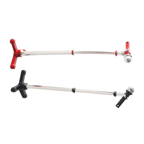 BESTonZON 2 Sätze Maßstab Teiliges Kleines Dekoratives Mikrofon Ornament Mini Mikrofonständer für Puppenhaus und Kinderzimmer Dekoaccessoire von BESTonZON