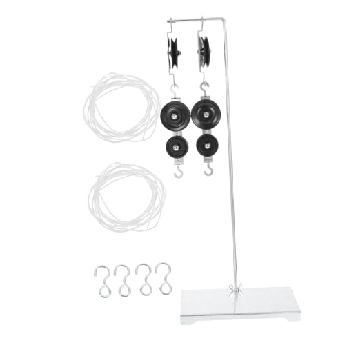 BESTonZON 2 Sätze Metall Pulley für Physik Experimente mit Stabilem Metallhalter Einzel und Doppelblock für Oberschulunterricht Vielseitig Einsetzbar für Kraft und Bewegungsversuche von BESTonZON