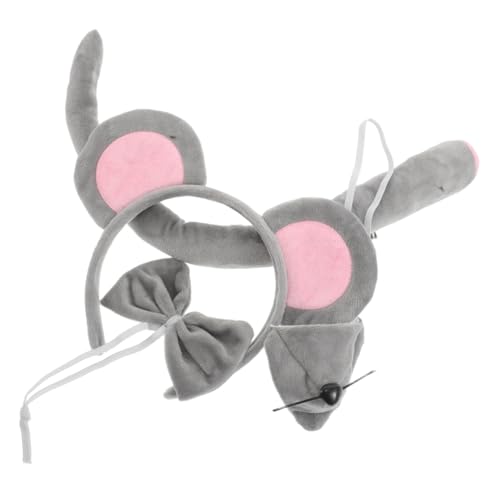 BESTonZON 2 Sätze Niedlicher Maus Ohr Haarreif mit und Fliege Weiches Tierkostüm Zubehör für Halloween Karneval Party Cosplay BESTonZON 2 Sätze Niedlicher Maus Ohr Haarreif mit und Fliege Weiches Tierkostüm Zubehör für Halloween Karneval Party Cosplay von BESTonZON