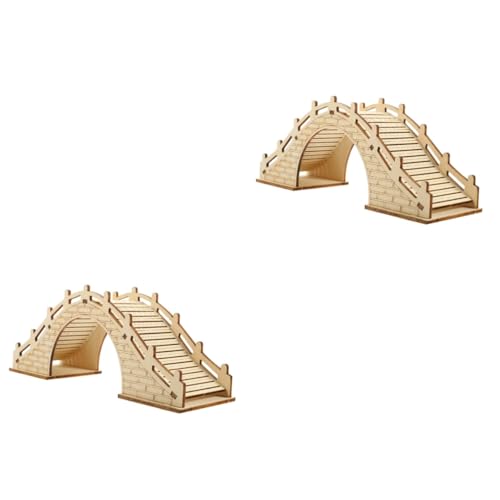 2 Sätze bogenbrücke Spielzeug selber Machen interaktives Spielzeug Kinder bastelset Holzkonstruktionspuzzles hölzerne Bogenbrücke Spielset aus Holz Spielzeuge Modell Bogenbrücke von BESTonZON