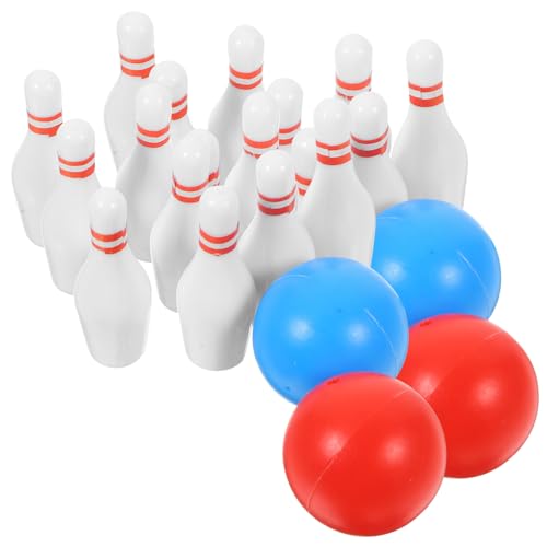 BESTonZON 2 Sätze -bowlingkugel Miniatur Dinge Blase Mini-Bowling-Modell Entzückendes Mini-Bowling Mini-House-Bowling-Modell Mini-hausaccessoire Mini-hausversorgung Harz von BESTonZON