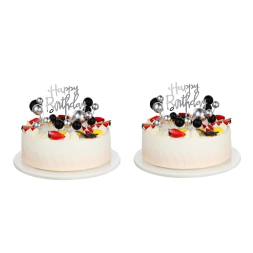 BESTonZON 2 Sätze schwarzgoldene Kuchendekoration Kuchenspießbällchen Kucheneinsatz-Topper-Dekoration kuchen dekoration Geburtstagstortendekoration silberner Tortenaufsatz Kuchenball Papier BESTonZON 2 Sätze schwarzgoldene Kuchendekoration Kuchenspießbällchen Kucheneinsatz-Topper-Dekoration kuchen dekoration Geburtstagstortendekoration silberner Tortenaufsatz Kuchenball Papier von BESTonZON