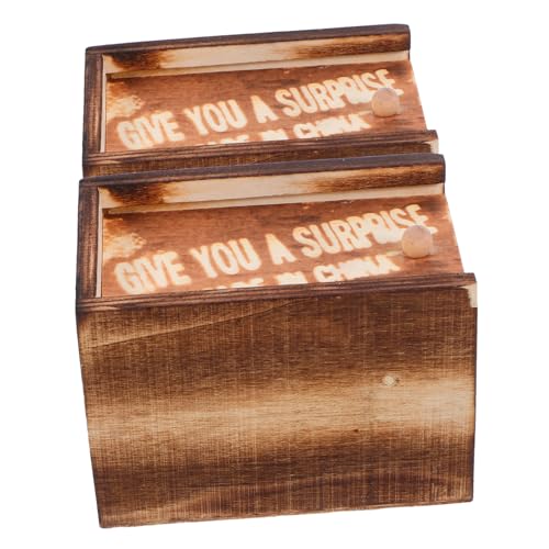 BESTonZON 2 Satz Aufge Schreckt Holzkiste Witziges Zeug Simulieren Lustig Halloween Trick Kleine Spinne Beliebig Gefälscht Hölzern Brown BESTonZON 2 Satz Aufge Schreckt Holzkiste Witziges Zeug Simulieren Lustig Halloween Trick Kleine Spinne Beliebig Gefälscht Hölzern Brown von BESTonZON