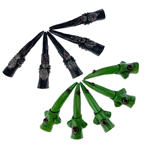 BESTonZON 2satz Halloween Kostüm Fingernagel Spooky Spider Und Fingerabdeckung Für Kostümpartys Und Rollenspiele Teiliges Für Gruselige von BESTonZON