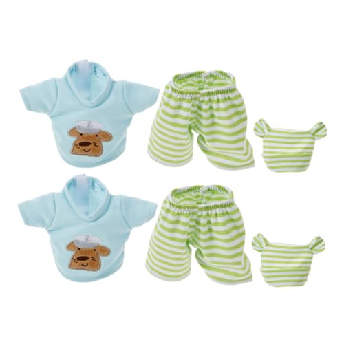 BESTonZON 2 Satz Puppenkleidung Baumwolle Bär Sweatshirt Shorts für Puppen Weiche Outfits zum Anziehen Rollenspiel Modische Kuscheltier Kleidung BESTonZON 2 Satz Puppenkleidung Baumwolle Bär Sweatshirt Shorts für Puppen Weiche Outfits zum Anziehen Rollenspiel Modische Kuscheltier Kleidung von BESTonZON