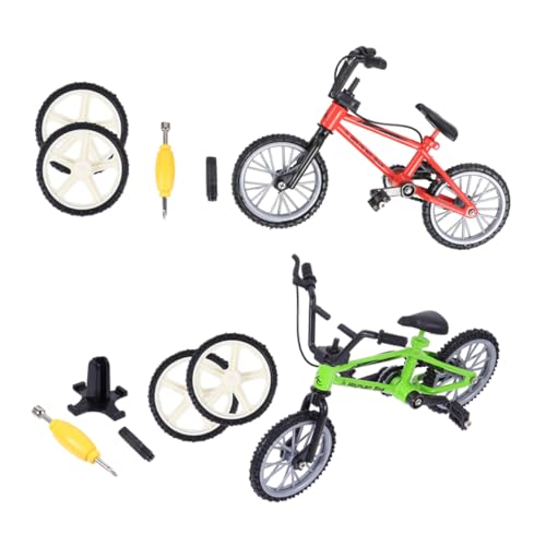 BESTonZON 2 Sets Mountainbike-Schreibtisch Und Spielzeug Zur Geistigen Entwicklung Von Mädchen Pädagogisches Fingerbike-Spiel von BESTonZON