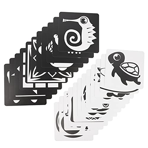 BESTonZON 2 Sets Schwarz Weiße Trainingskarten Sensorische Bücher Für Babys Frühes Lernspielzeug Für Babys Karten Spiele Für Kleinkinder Neugeborene Schwarz Weißes Babyspielzeug BESTonZON 2 Sets Schwarz Weiße Trainingskarten Sensorische Bücher Für Babys Frühes Lernspielzeug Für Babys Karten Spiele Für Kleinkinder Neugeborene Schwarz Weißes Babyspielzeug von BESTonZON