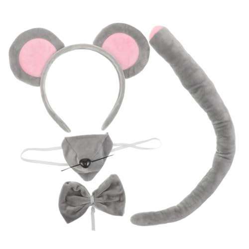BESTonZON 2 Sets Tierhaarband Maus Tierstirnband Kostüm Ohren Und Tierkostüm Deko Niedliche Tierstirnbänder Rattenkostüm Zubehör Cartoon Haarband Grau Stoff BESTonZON 2 Sets Tierhaarband Maus Tierstirnband Kostüm Ohren Und Tierkostüm Deko Niedliche Tierstirnbänder Rattenkostüm Zubehör Cartoon Haarband Grau Stoff von BESTonZON