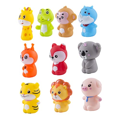 BESTonZON 2er-Pack Handfingerpuppen Tierpuppen Für Kleinkinder Kinder Mini-tierfiguren Nicht Aus Vinyl Für Frühes Lernen von BESTonZON