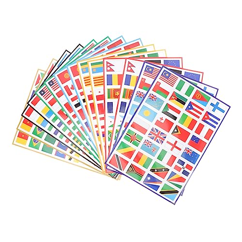 BESTonZON 2 Sets Flagge Aufkleber Gesicht Klebstoff Selbst-Adhesive Gesicht Aufkleber Für Party Dekorationen von BESTonZON