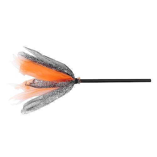 BESTonZON 2 Stck. Halloween Hexenbesen Besen aus Leichtem und Netzstoff Dekoratives Halloween Party Accessoire für Mädchen für Kostüm und Karneval BESTonZON 2 Stck. Halloween Hexenbesen Besen aus Leichtem und Netzstoff Dekoratives Halloween Party Accessoire für Mädchen für Kostüm und Karneval von BESTonZON