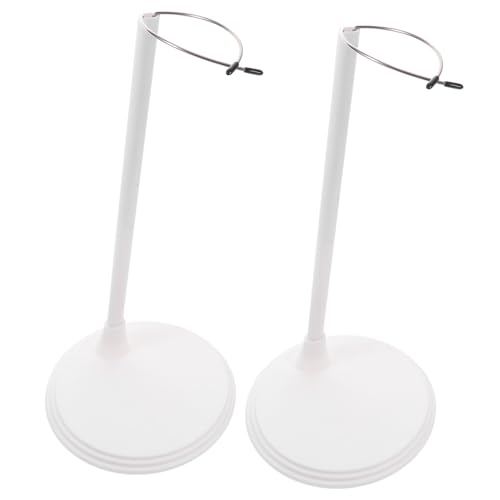 BESTonZON Puppenstützrahmen 2 Stück Puppenhalterclip Und Runder Sockel Zum Präsentieren Und Aufbewahren Ihrer Sammlung von BESTonZON