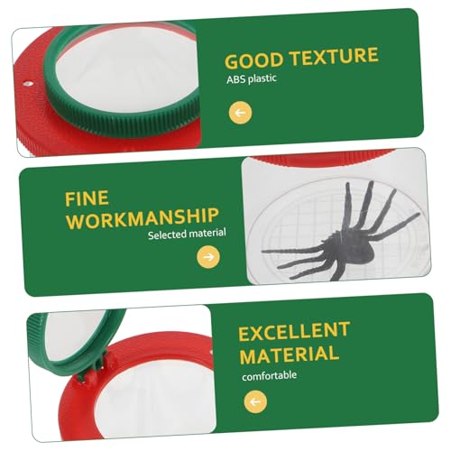 BESTonZON 2 Stück Beobachtungsbox mit Fach und Fach Outdoor Insektenbeobachter Robustes Lernspielzeug für Naturerkundung Tragbar für Schule und Reisen Teilig Rot Gelb BESTonZON 2 Stück Beobachtungsbox mit Fach und Fach Outdoor Insektenbeobachter Robustes Lernspielzeug für Naturerkundung Tragbar für Schule und Reisen Teilig Rot Gelb von BESTonZON