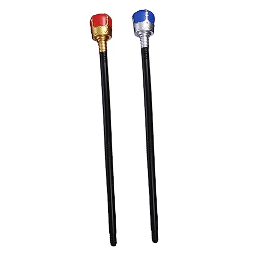 BESTonZON 2 Stück Cosplay-Stock Königin Requisiten Halloweenkostüm Zauberstab Halloween -Dekorationen Halloween Party Halloween spielzeuge Bühnenstab Prop Plastik BESTonZON 2 Stück Cosplay-Stock Königin Requisiten Halloweenkostüm Zauberstab Halloween -Dekorationen Halloween Party Halloween spielzeuge Bühnenstab Prop Plastik von BESTonZON