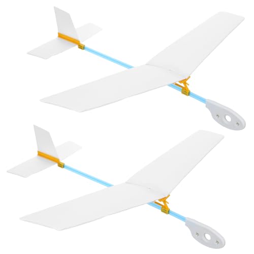 BESTonZON 2stücke Flugzeug-modellbausatz Für Junge Mädchen Holz Segelflugzeug Bastelset DIY Modellflugzeug Zum Bemalen Flugzeugmodelle Für Indoor Dekoration Und Outdoor Spiel von BESTonZON