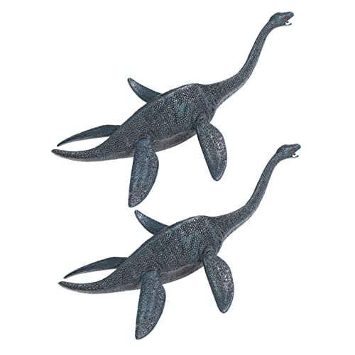 BESTonZON 2 Stück Dinosaurier- Dino Figuren die dinoschule Dinosaurierspielzeug für Jungen Welt simuliertes Dinosauriermodell Dinosaurier-Lernspielzeug Plastik von BESTonZON