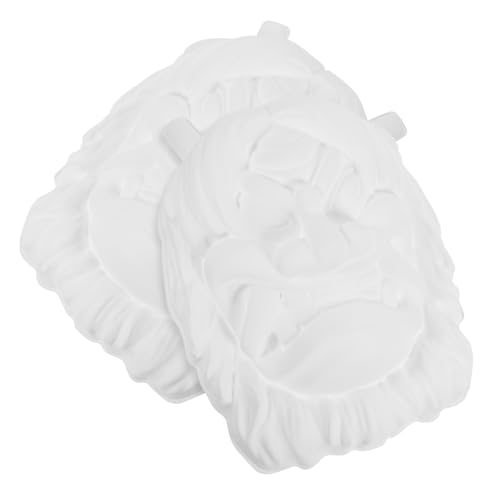 BESTonZON 2 Stück Diy Monster Masken Leere Bastelmasken aus PVC für Halloween Cosplay und Partys Kreative Ausmalmasken zum Gestalten und Basteln BESTonZON 2 Stück Diy Monster Masken Leere Bastelmasken aus PVC für Halloween Cosplay und Partys Kreative Ausmalmasken zum Gestalten und Basteln von BESTonZON