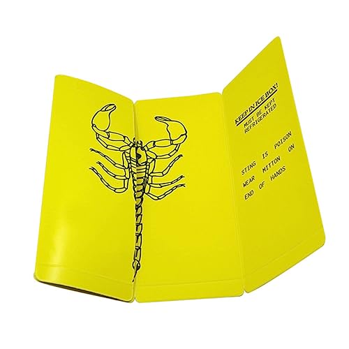 BESTonZON 2 Stück -Exemplar Lärm Machender Scherz Streiche Für Halloween- Gecko- Scherz-streich-erschrecken- Getrocknetes Skorpionexemplar Yellow von BESTonZON