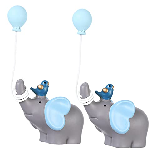 BESTonZON 2 Stück Figuren Harz Niedliche Cupcake Toppers für Tortendekoration Miniatur Tierfiguren für Geburtstagsfeiern und Anlässe Blau BESTonZON 2 Stück Figuren Harz Niedliche Cupcake Toppers für Tortendekoration Miniatur Tierfiguren für Geburtstagsfeiern und Anlässe Blau von BESTonZON