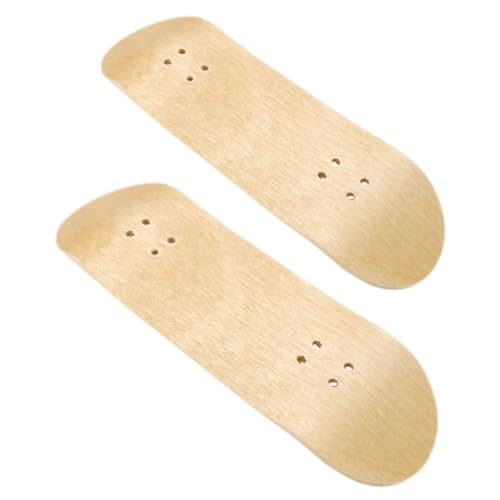 BESTonZON 2 Stück Finger Skateboard Holzdeck Holzdeck DIY Holzdeck Holzdecks Holzgriffbretter DIY Decks Skateboard DIY Finger Skateboard Spielzeug von BESTonZON