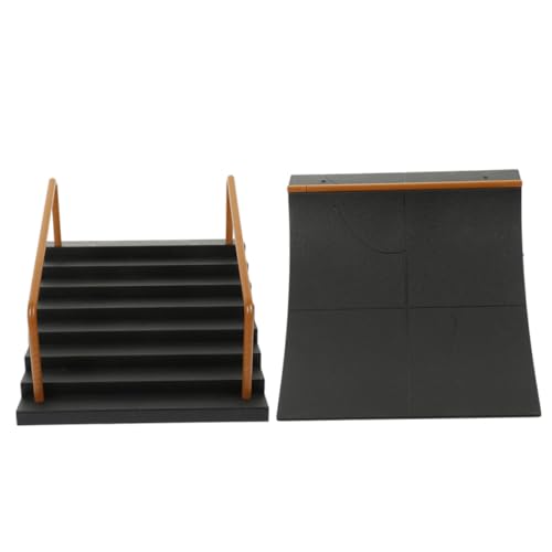 BESTonZON 2 Stück Fingerboard Skatepark Zubehör Kunststoff Hindernis für Finger Skateboard Trainingsspielzeug Fingerkoordination und Kreativität von BESTonZON