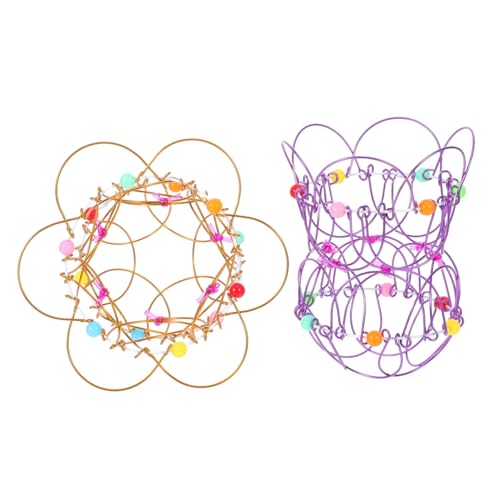 BESTonZON 2 Stück Flexible Magische Eisendraht Schleifen Flexibler Eisenkorb Kreatives Kinderspielzeug für Fantasie Geschicklichkeit Vielseitig Verformbar Robust Dekorativ BESTonZON 2 Stück Flexible Magische Eisendraht Schleifen Flexibler Eisenkorb Kreatives Kinderspielzeug für Fantasie Geschicklichkeit Vielseitig Verformbar Robust Dekorativ von BESTonZON