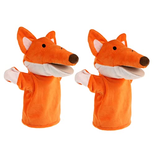 BESTonZON 2 Stück Fox Handpuppen für Lustige Tierpuppen für Geschichtenerzähler Weiche und Sichere Stoffspielzeuge für Vorschule und Geburtstagsgeschenke BESTonZON 2 Stück Fox Handpuppen für Lustige Tierpuppen für Geschichtenerzähler Weiche und Sichere Stoffspielzeuge für Vorschule und Geburtstagsgeschenke von BESTonZON