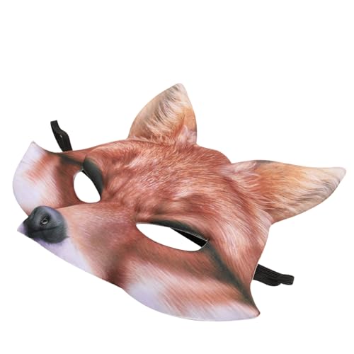 BESTonZON 2 Stück Fuchs Maske Halloween-erwachsener Tier Cosplay Maskerade Party Led Tiergesichtsmaske Realistisches Halloween Tiermasken Für Erwachsene Fuchs-cosplay-maske Kostüm Herr Gelb BESTonZON 2 Stück Fuchs Maske Halloween-erwachsener Tier Cosplay Maskerade Party Led Tiergesichtsmaske Realistisches Halloween Tiermasken Für Erwachsene Fuchs-cosplay-maske Kostüm Herr Gelb von BESTonZON