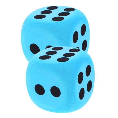 BESTonZON 2 Stück Große Eva Würfel Leichte Robuste Spielwürfel mit Abgerundeten Ecken Wiederverwendbar für Lernspiele Partyspiele Unterricht und Vielseitige Spielanwendungen von BESTonZON