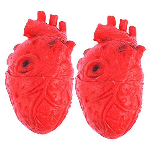 BESTonZON 2 Stück Halloween- Halloween Party Halloween Dekoration Scene Decoration Halloween Decoration Herz gefälscht Prügel gruselige Halloween-Partydekoration Halloween-Herz rot BESTonZON 2 Stück Halloween- Halloween Party Halloween Dekoration Scene Decoration Halloween Decoration Herz gefälscht Prügel gruselige Halloween-Partydekoration Halloween-Herz rot von BESTonZON