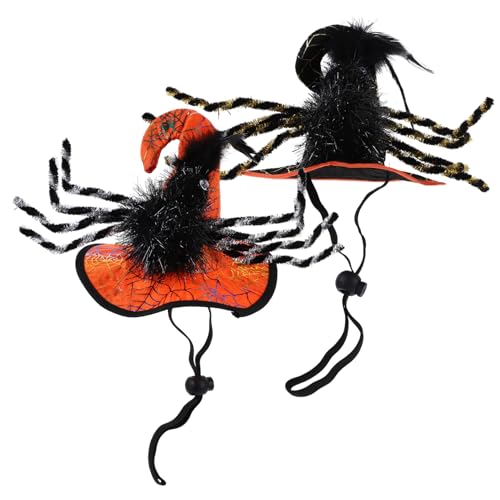 BESTonZON 2 Stück Halloween Haustierhut Verstellbare Katzen und Hunde Kopfbedeckung aus Filz und Bequemes Halloween Kostüm Dekoratives Party Accessoire für Festliche BESTonZON 2 Stück Halloween Haustierhut Verstellbare Katzen und Hunde Kopfbedeckung aus Filz und Bequemes Halloween Kostüm Dekoratives Party Accessoire für Festliche von BESTonZON