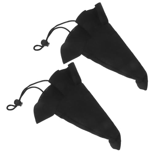 BESTonZON 2 Stück Halloween-Hexenhut Kleiner Trachtenhut Hexenhut Miniatur Hexenhut Requisiten Halloween-Accessoires Puppenhut basteln Halloween-Puppenhut Vlies Black von BESTonZON