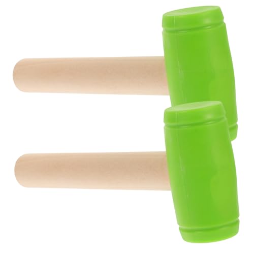 BESTonZON 2 Stück Kinder Hammerspielzeug für Jungen und Mädchen Leicht und Tragbar Holzhammer für Rollenspiele Spielzeug zur Motorischen Fähigkeiten BESTonZON 2 Stück Kinder Hammerspielzeug für Jungen und Mädchen Leicht und Tragbar Holzhammer für Rollenspiele Spielzeug zur Motorischen Fähigkeiten von BESTonZON