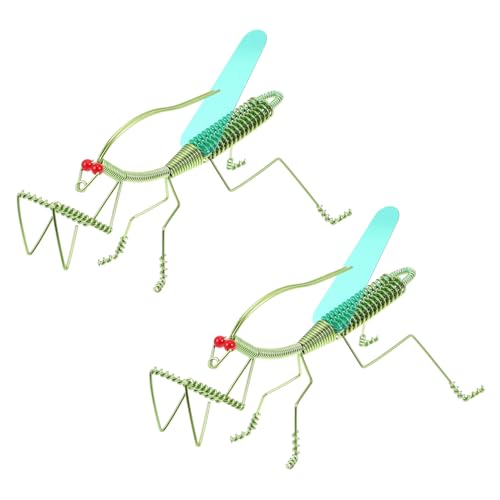 BESTonZON 2 Stück Handgefertigte Simulation Gottesanbeterin Figuren Realistische Grüne Insektenmodelle Langlebige Deko für Wohnzimmer Schlafzimmer Büro Kunstvoll Gestaltete BESTonZON 2 Stück Handgefertigte Simulation Gottesanbeterin Figuren Realistische Grüne Insektenmodelle Langlebige Deko für Wohnzimmer Schlafzimmer Büro Kunstvoll Gestaltete von BESTonZON