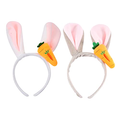 BESTonZON 2 Stück Hasenohren Haarreif Teiliges für Kleine Hunde und Katzen Farbenfrohes Spielerisches Design Party und Festtagsdekoration Geeignet für Ostern und Frühlingsfeiern von BESTonZON