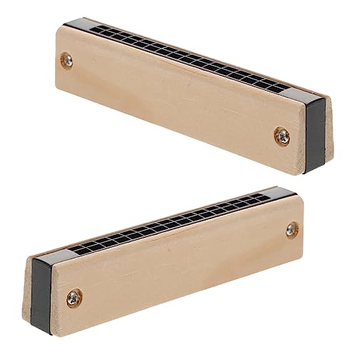 BESTonZON 2 Stück Holz Mundharmonika DIY Graffiti Musikinstrument für Tragbares Leichtes für Anfänger und Schüler Kreatives Holz Instrument für Partys und Schule BESTonZON 2 Stück Holz Mundharmonika DIY Graffiti Musikinstrument für Tragbares Leichtes für Anfänger und Schüler Kreatives Holz Instrument für Partys und Schule von BESTonZON