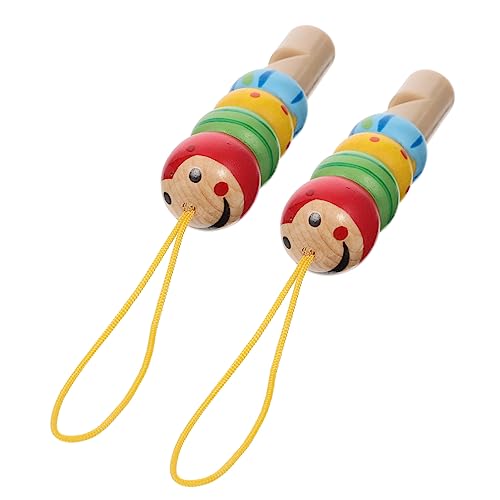 BESTonZON 2 Stück Holzpfeifen für Musikinstrumente für Kleinkinder Kreative Spielzeuge Lernen und Entwicklung für Feste und Spiele BESTonZON 2 Stück Holzpfeifen für Musikinstrumente für Kleinkinder Kreative Spielzeuge Lernen und Entwicklung für Feste und Spiele von BESTonZON
